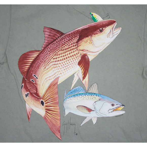 Guy Harvey Mens Short Sleeve T Shirt Size Large - Picture 2 of 5